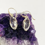 Clear Quartz Marquise Faceted Earrings PEGJ228