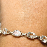 Clear Quartz Oval Faceted Bracelet PBGJ006