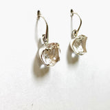 Clear Quartz Round Faceted Earrings PEGJ213