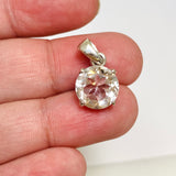 Clear Quartz Round Faceted Pendant PPGJ909