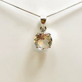 Clear Quartz Round Faceted Pendant PPGJ909