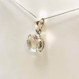 Clear Quartz Round Faceted Pendant PPGJ909