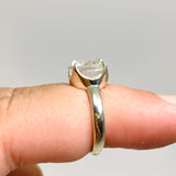 Clear Quartz Round Faceted Ring PRGJ702