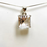 Clear Quartz Square Faceted Pendant PPGJ914