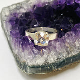 Clear Quartz Square Faceted Ring PRGJ708