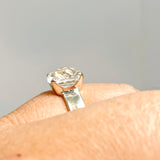 Clear Quartz Square Faceted Ring PRGJ708