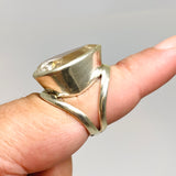 Clear Quartz Teardrop Faceted Split Band Ring Size 8 PRGJ706