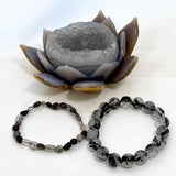 Black Tourmaline in quartz bracelet