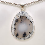 Dendritic Opal Freeform Cabochon Pendant KPGJ4678