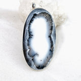 Dendritic Opal Oval Cabochon Pendant KPGJ4671