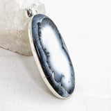 Dendritic Opal Oval Cabochon Pendant KPGJ4671