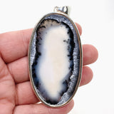 Dendritic Opal Oval Cabochon Pendant KPGJ4671