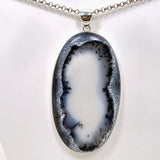 Dendritic Opal Oval Cabochon Pendant KPGJ4671