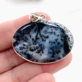 Dendritic Opal Oval Cabochon Pendant KPGJ4672