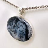 Dendritic Opal Oval Cabochon Pendant KPGJ4672