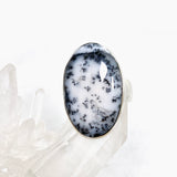 Dendritic Opal Oval Cabochon Ring Size 8 KRGJ3310