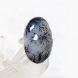 Dendritic Opal Oval Cabochon Split Band Ring Size 8 KRGJ3312