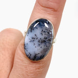 Dendritic Opal Oval Cabochon Split Band Ring Size 8 KRGJ3312