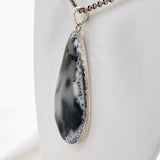 Dendritic Opal Teardrop Cabochon Pendant KPGJ4677