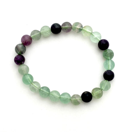 Fluorite bracelet (purple and green)