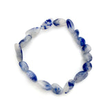 Dumortierite in Quartz Bracelet