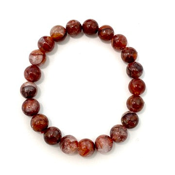 Red Hematoid "Fire Quartz" bracelet