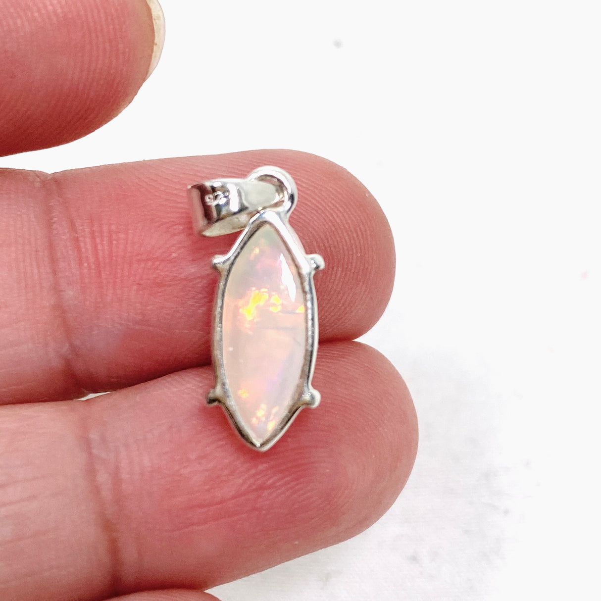 Ethiopian Opal Marquise Cabochon Pendant KPGJ4647