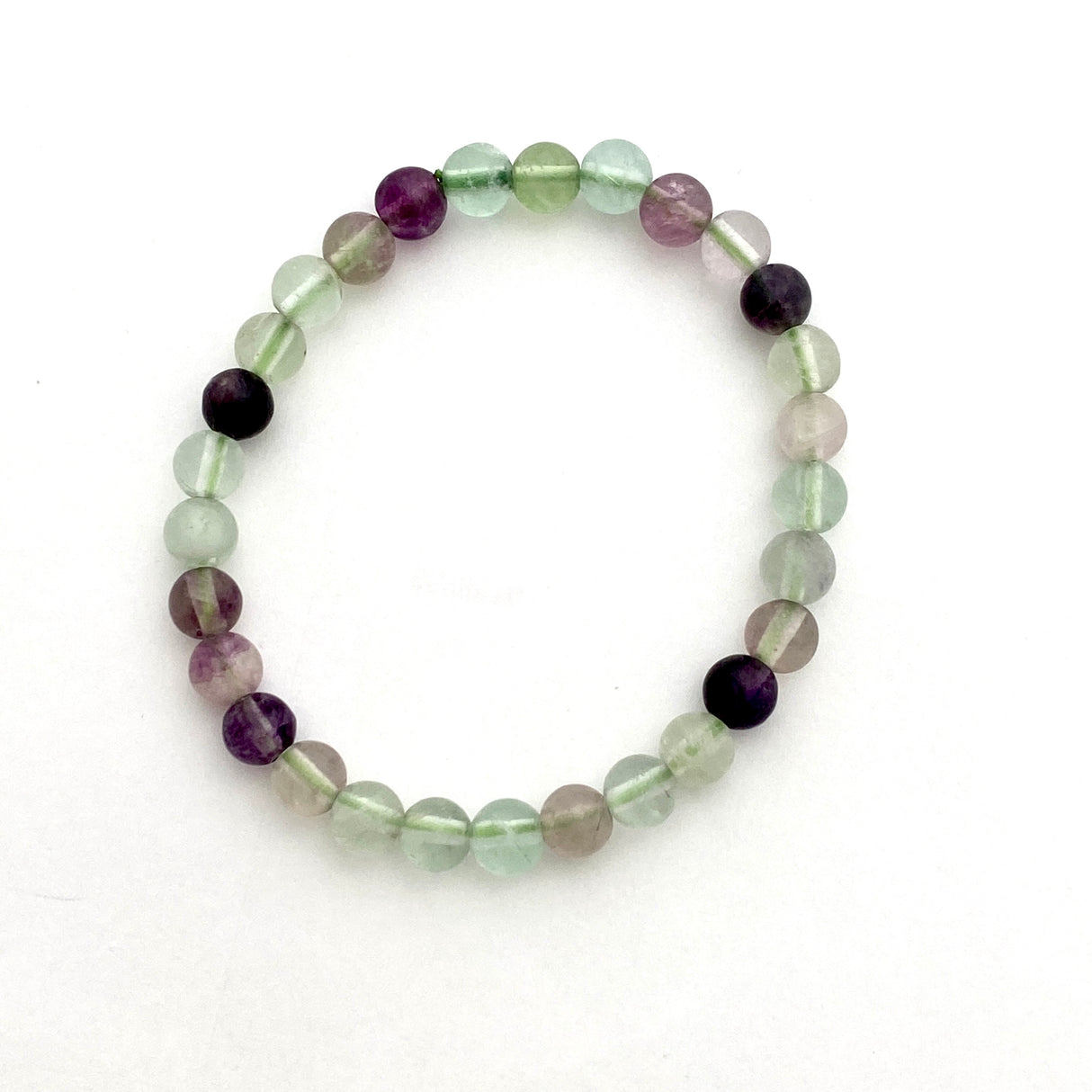 Fluorite bracelet (purple and green)