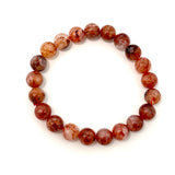 Red Hematoid "Fire Quartz" bracelet