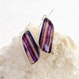 Fluorite Freeform Cabochon Earrings KEGJ1559