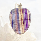 Fluorite Freeform Cabochon Pendant KPGJ4800