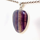 Fluorite Freeform Cabochon Pendant KPGJ4800