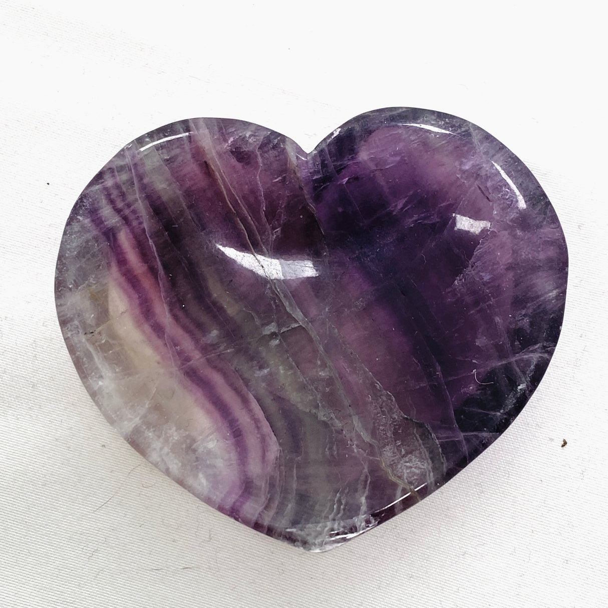 Fluorite Heart Bowl FHB-01