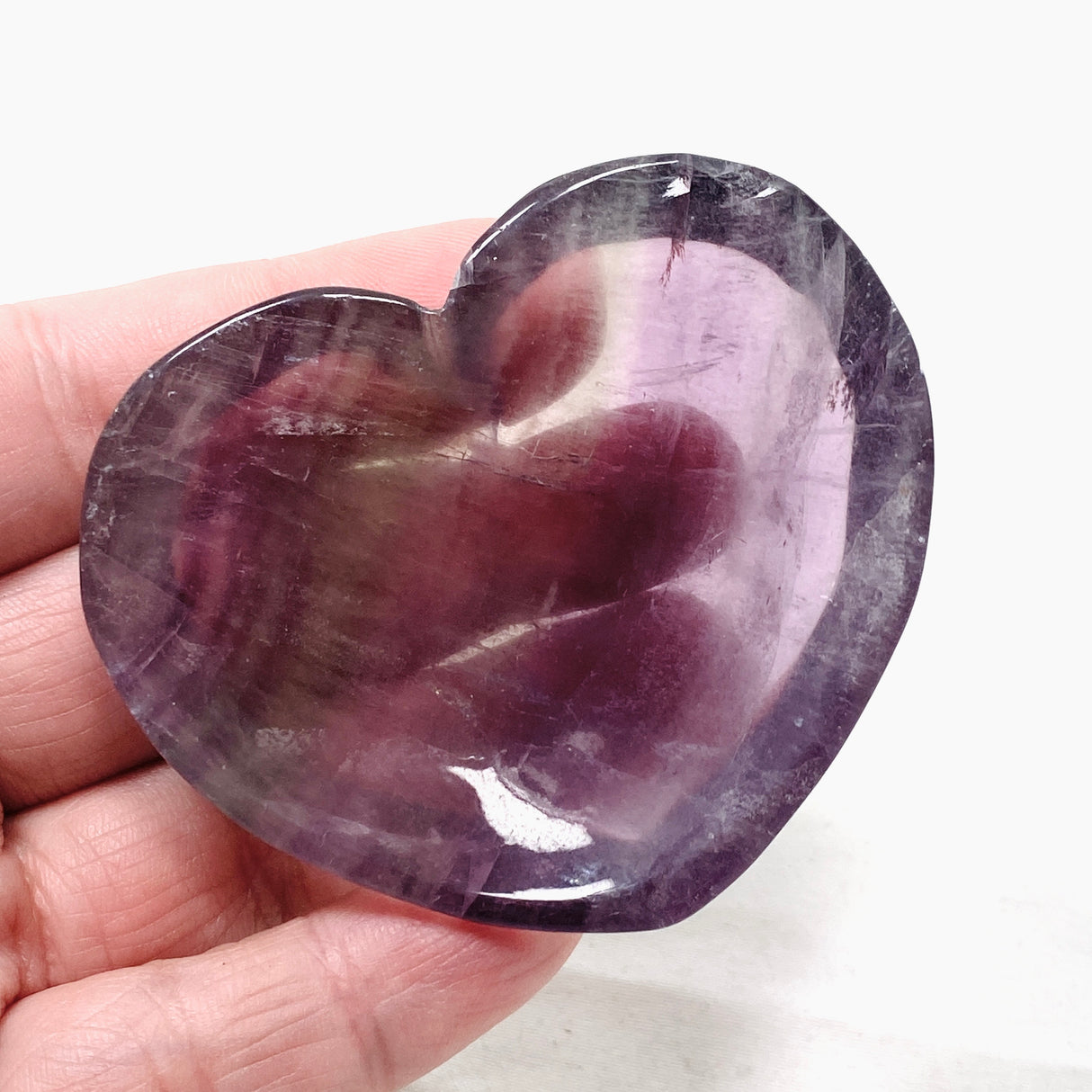 Fluorite Heart Bowl FHB-02