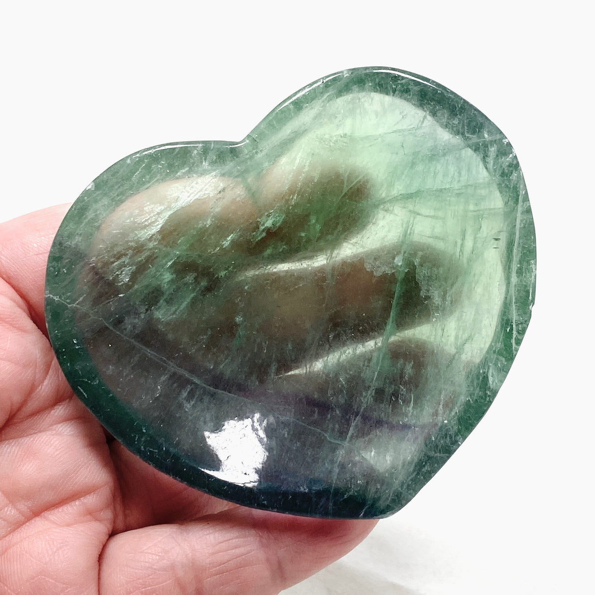 Fluorite Heart Bowl FHB-06