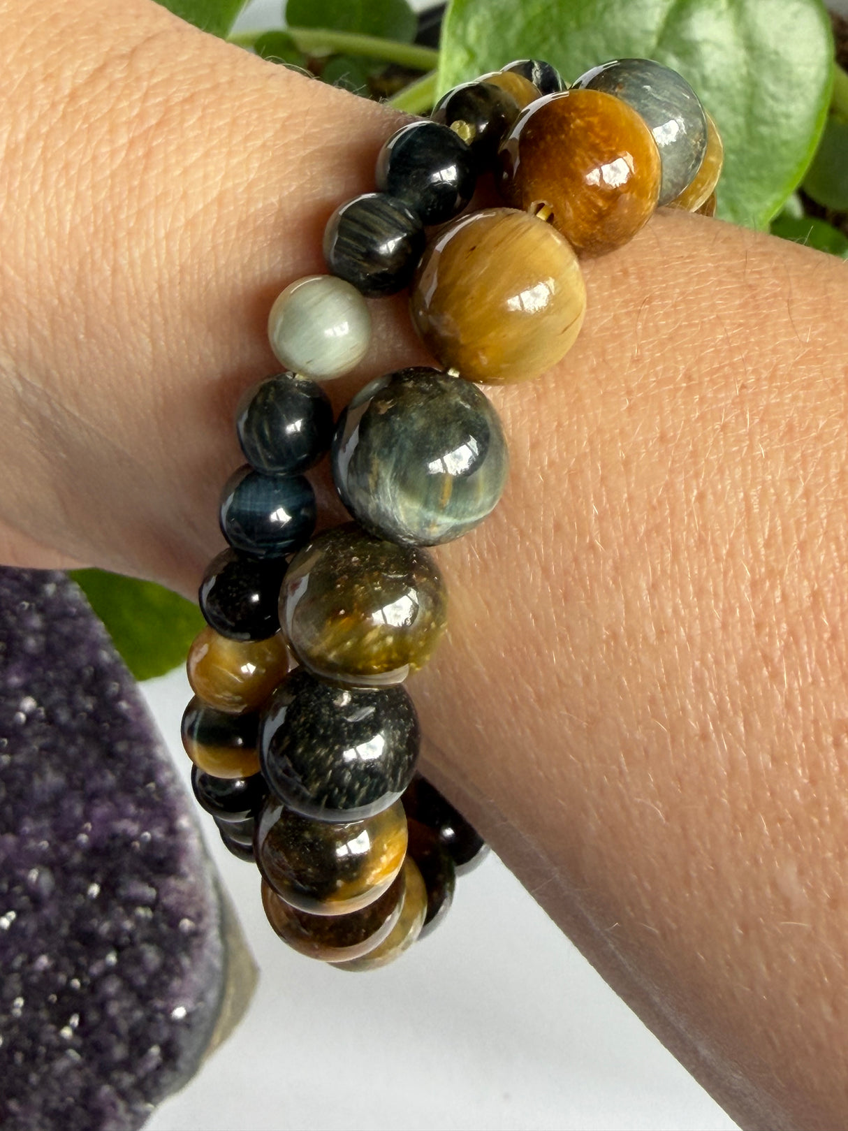 Blue and Gold Tiger's Eye Bracelet