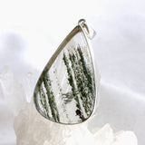 Lodolite (Garden Quartz) Teardrop Cabochon Pendant KPGJ4723