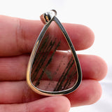 Lodolite (Garden Quartz) Teardrop Cabochon Pendant KPGJ4723