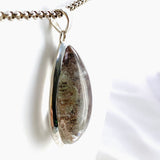 Lodolite (Garden Quartz) Teardrop Cabochon Pendant KPGJ4724