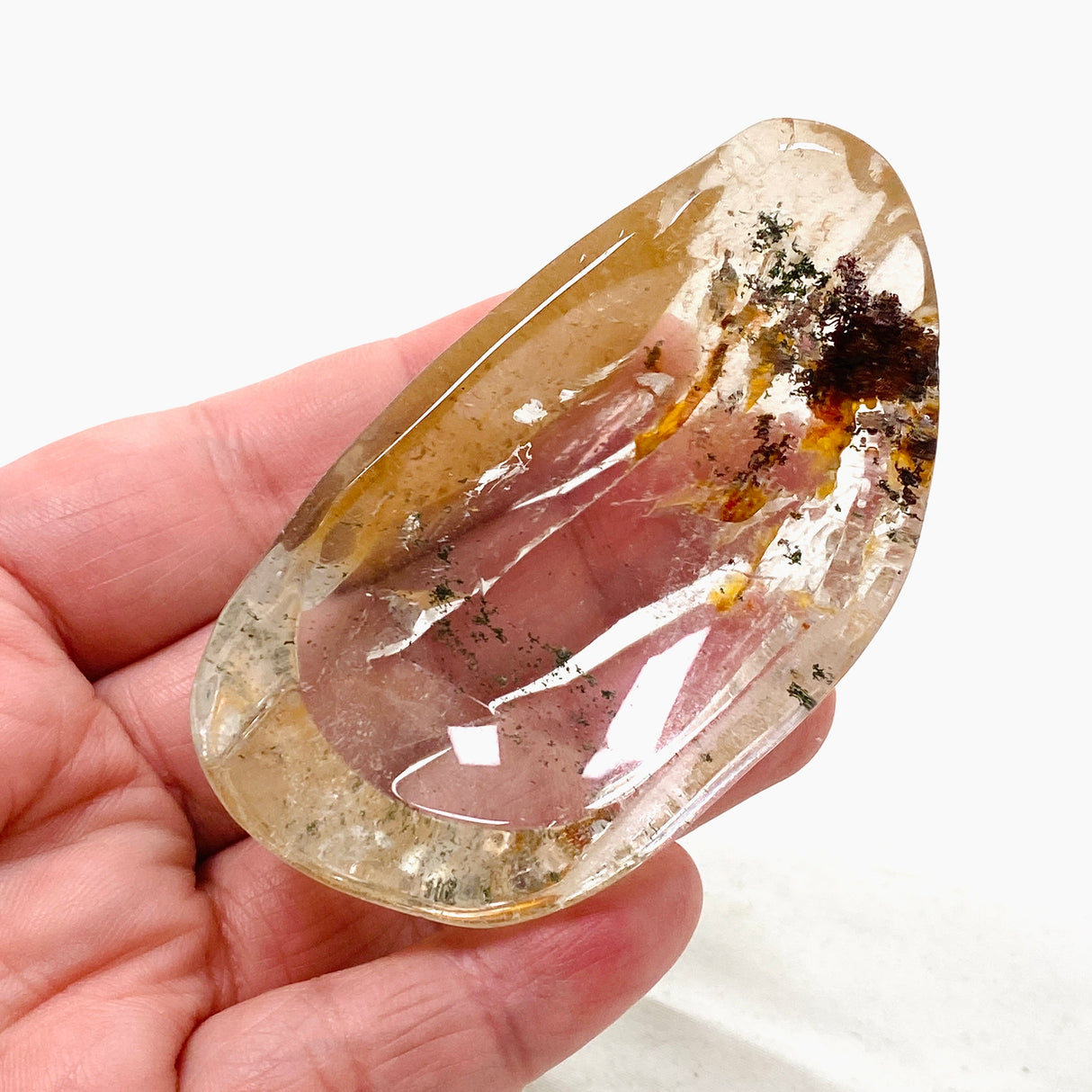 Garden Quartz (Lodolite) Trinket Bowl GQB-02