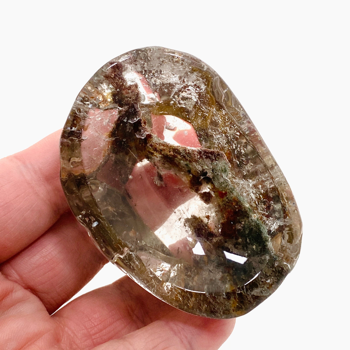 Garden Quartz (Lodolite) Trinket Bowl GQB-06