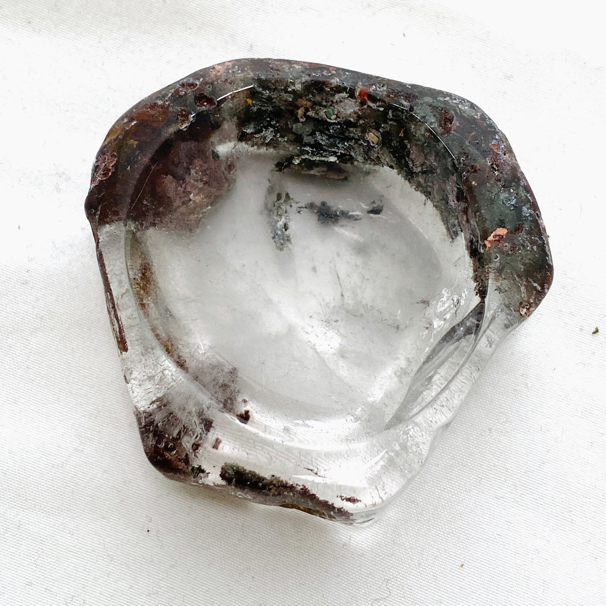 Garden Quartz (Lodolite) Trinket Bowl GQB-07