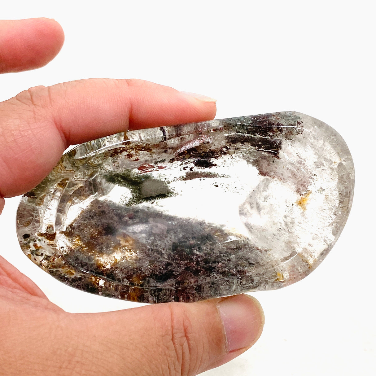 Garden Quartz (Lodolite) Trinket Bowl GQB-08