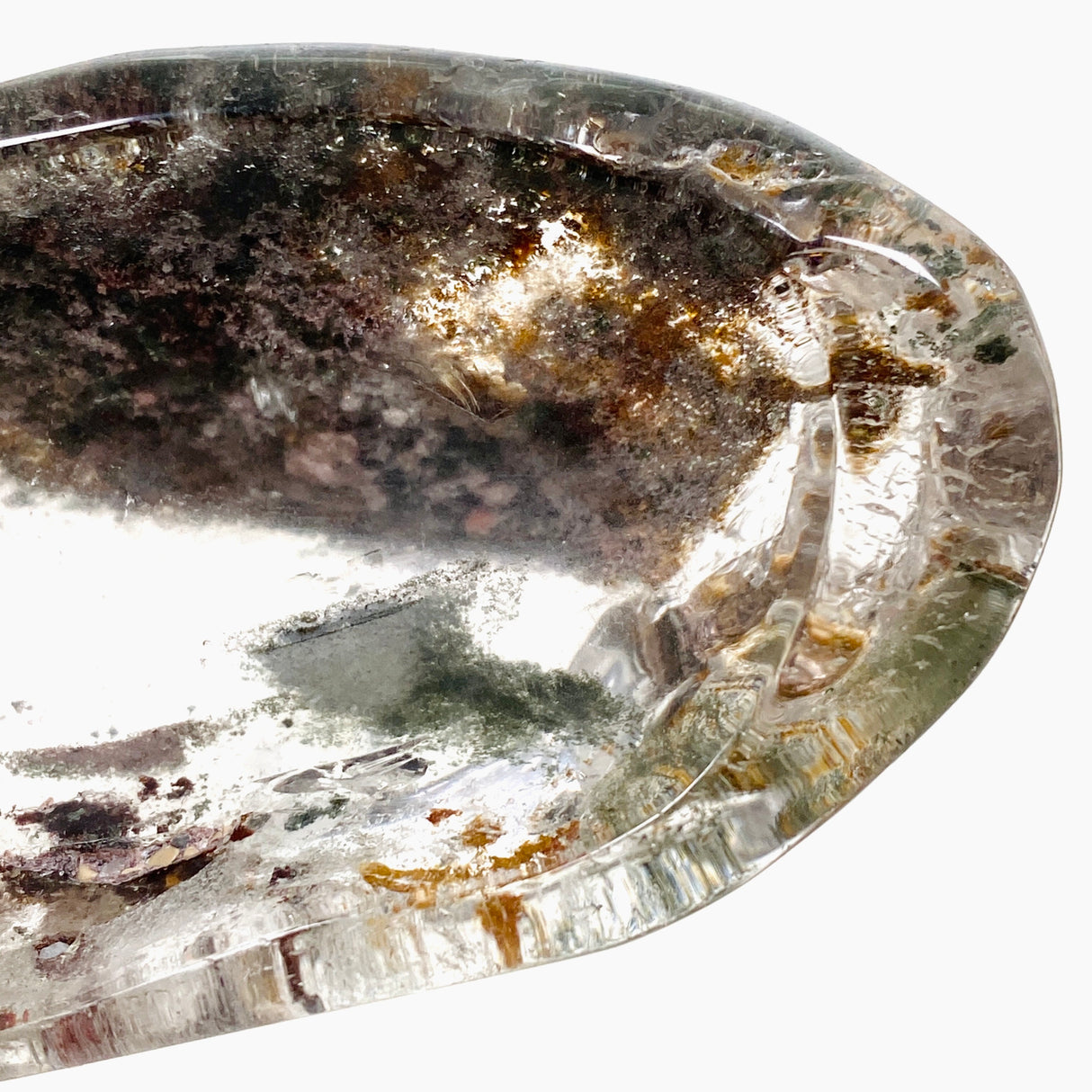 Garden Quartz (Lodolite) Trinket Bowl GQB-08