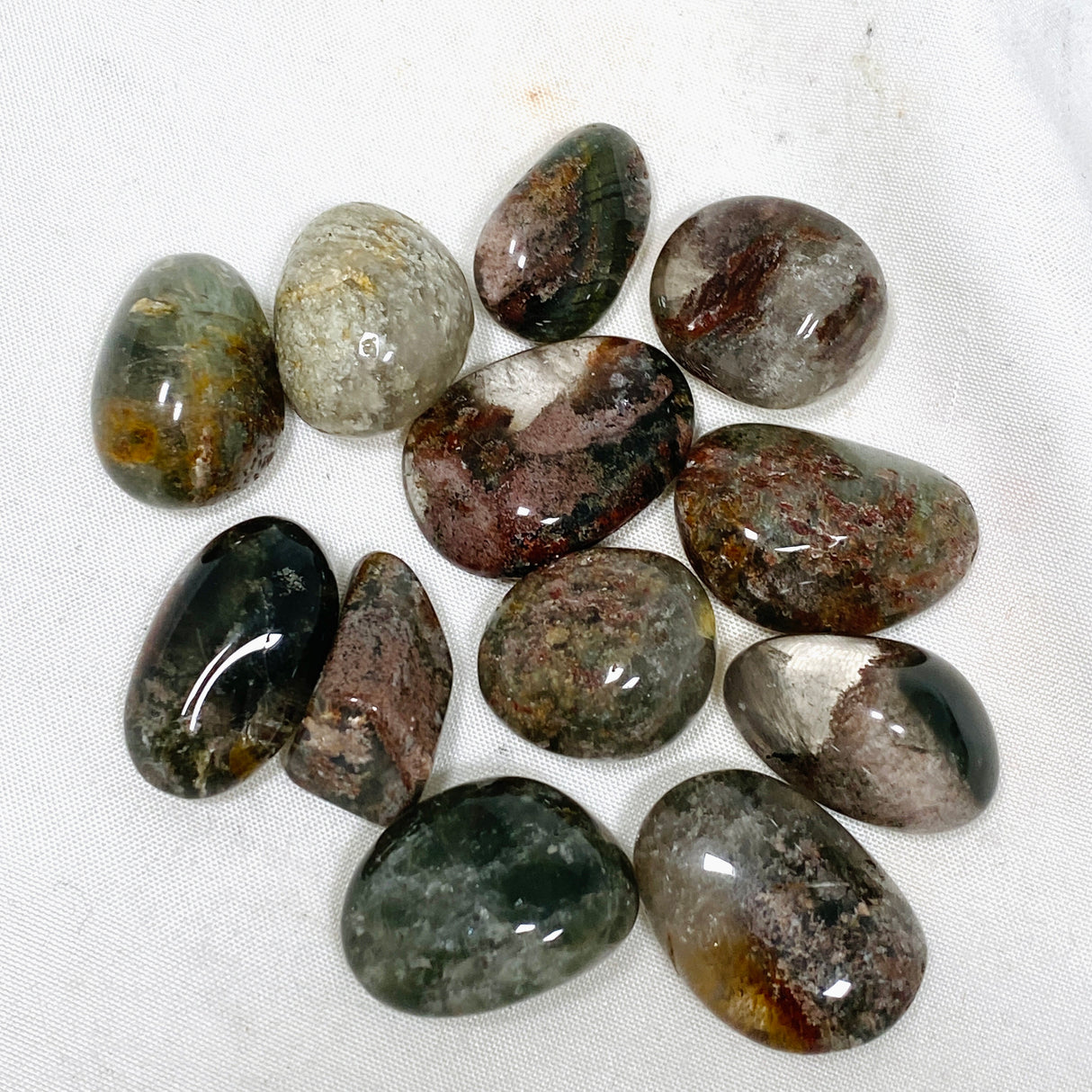 Garden Quartz / Lodolite Tumbled Stones