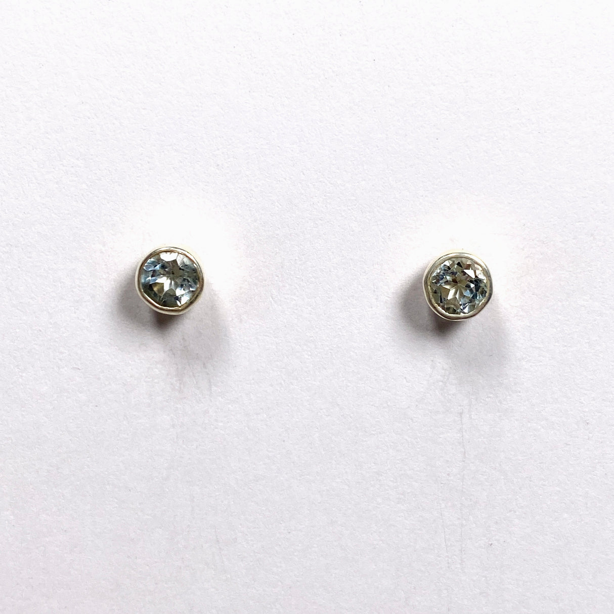 Gemstone Faceted Studs - Round