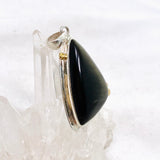 Goldsheen Obsidian Freeform Cabochon Pendant in a Decorative Setting KPGJ4762