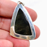 Goldsheen Obsidian Freeform Cabochon Pendant in a Decorative Setting KPGJ4762