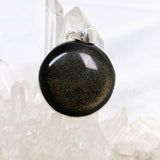 Goldsheen Obsidian Round Cabochon Pendant KPGJ4760