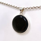 Goldsheen Obsidian Round Cabochon Pendant KPGJ4760